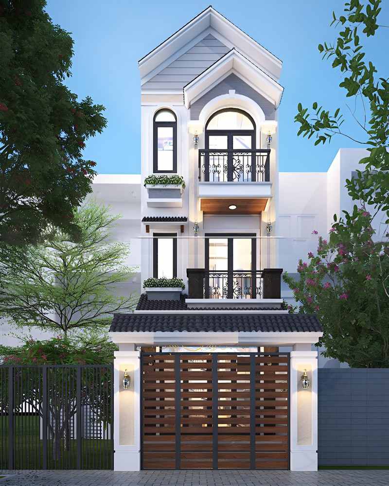 Nhà phố 3 tầng mái thái