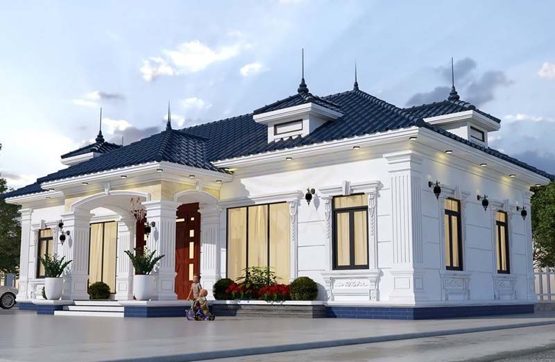 Biệt thự sân vườn 1 tầng