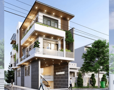 Nhà phố kết hợp kinh doanh quán cà phê