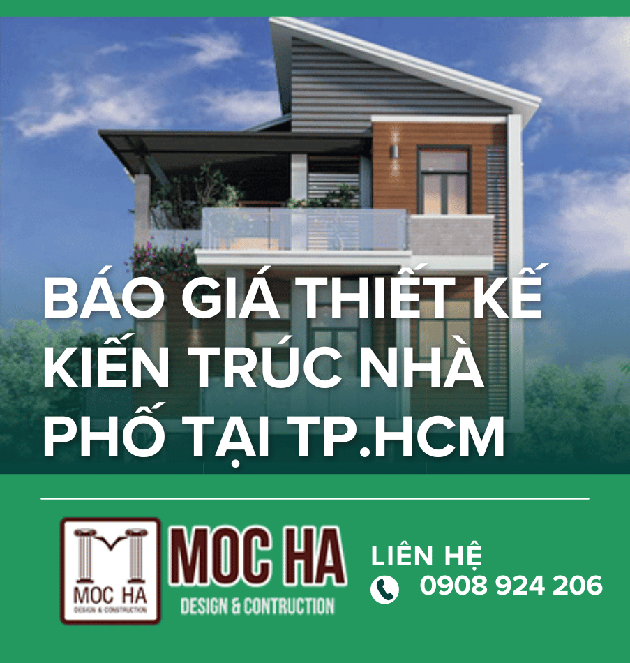 Báo Giá Thiết Kế Kiến Trúc Nhà Phố Tại Tp.HCM