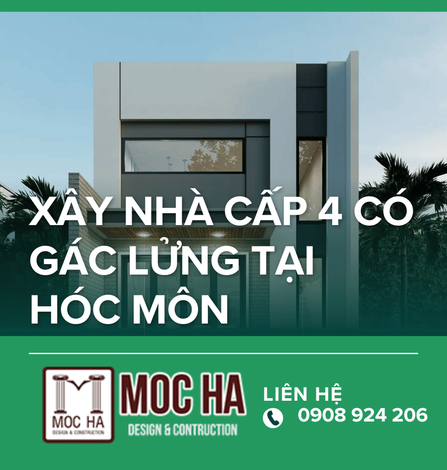 Xây nhà Cấp 4 Có gác lửng tại Hóc Môn